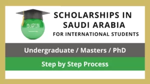 Scholarships in Saudi Arabia